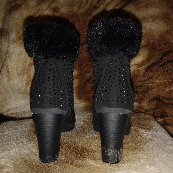 Andiamo Black Winter Heeled Boots - Picture 4 of 6